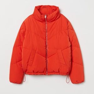 ORANGE PUFFER JACKET